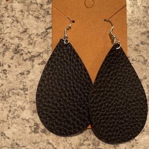 Black dangle earrings